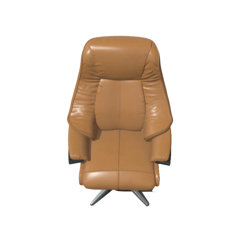 Brown office leather chair furniture 3D model