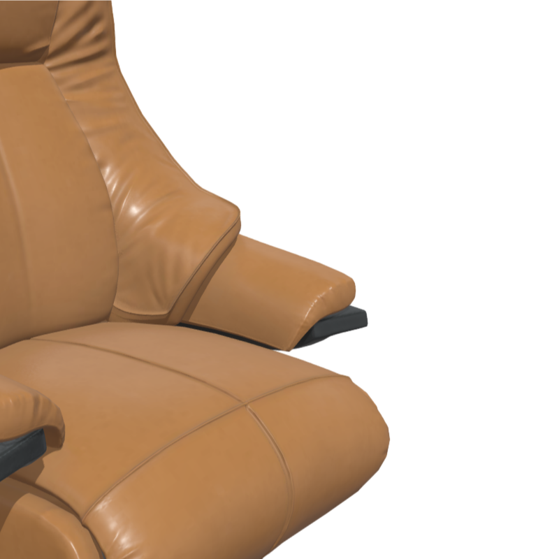 Brown office leather chair furniture 3D model