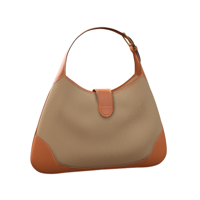 Women Orange Handbag Satchel 3D Model
