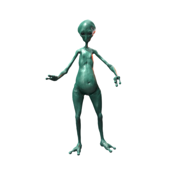 Terrible Green 3D Aliens
