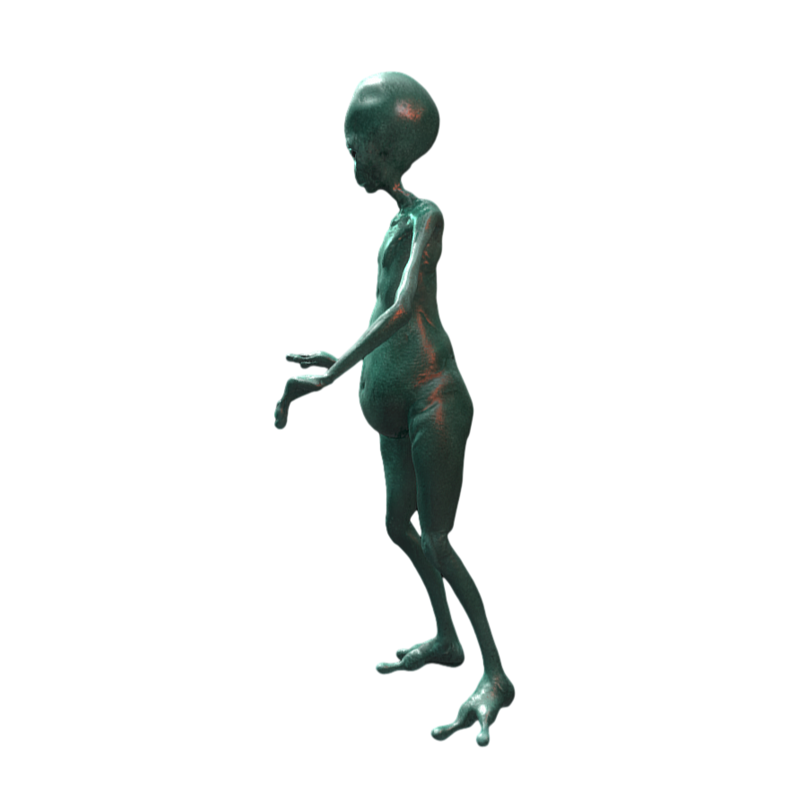 Terrible Green 3D Aliens