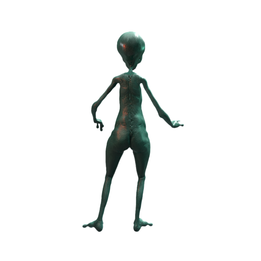 Terrible Green 3D Aliens