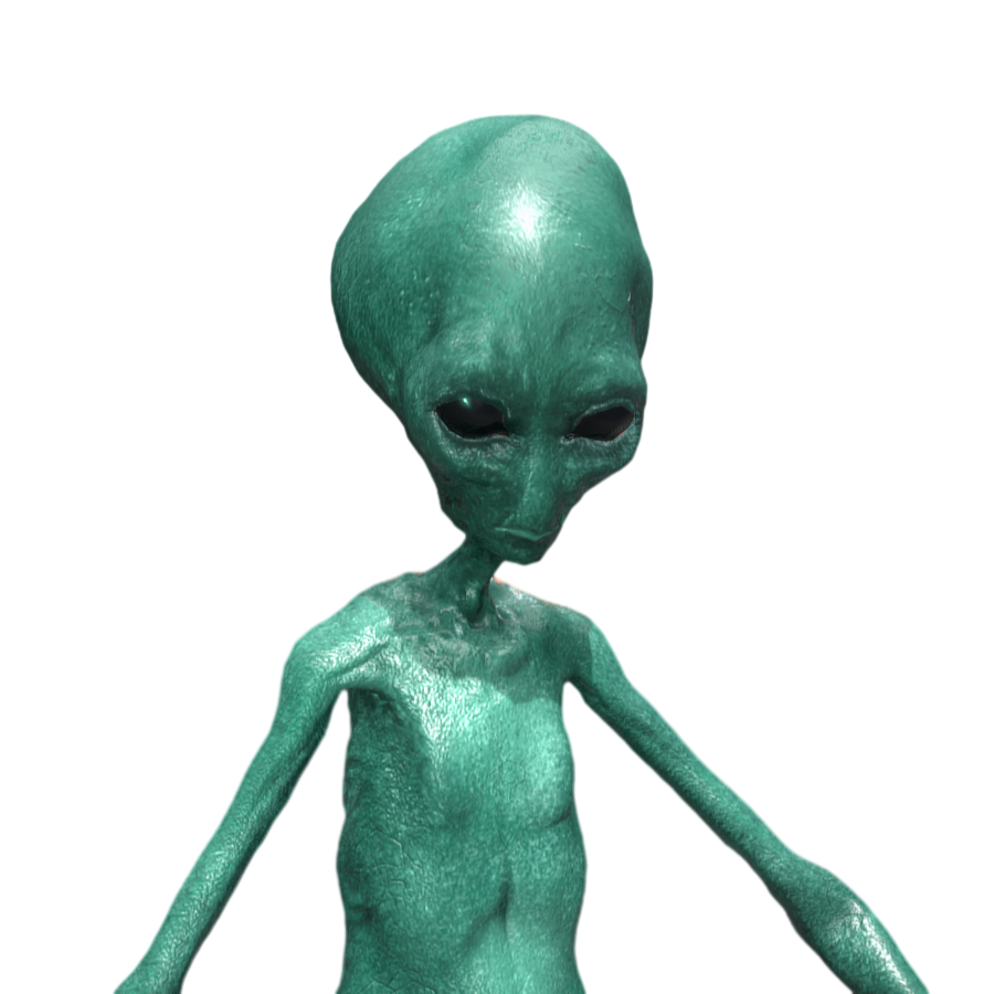 Terrible Green 3D Aliens