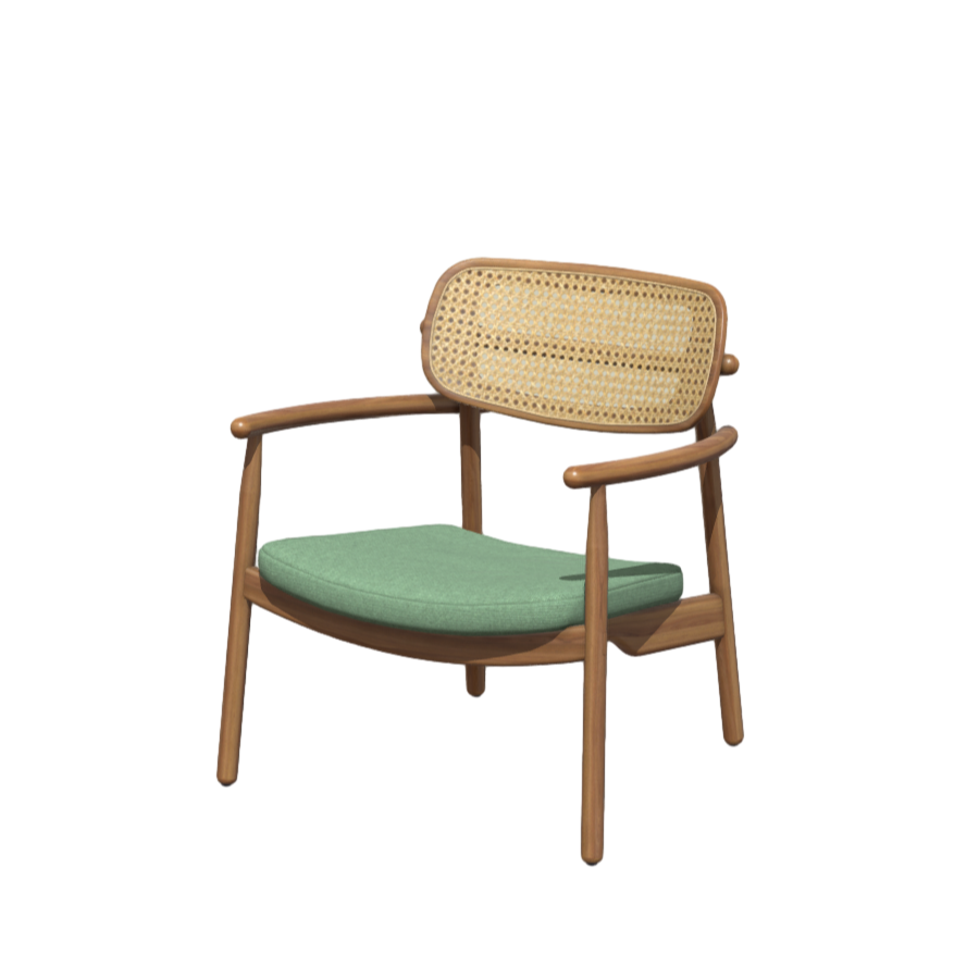 Solid wood bamboo with leisure chair