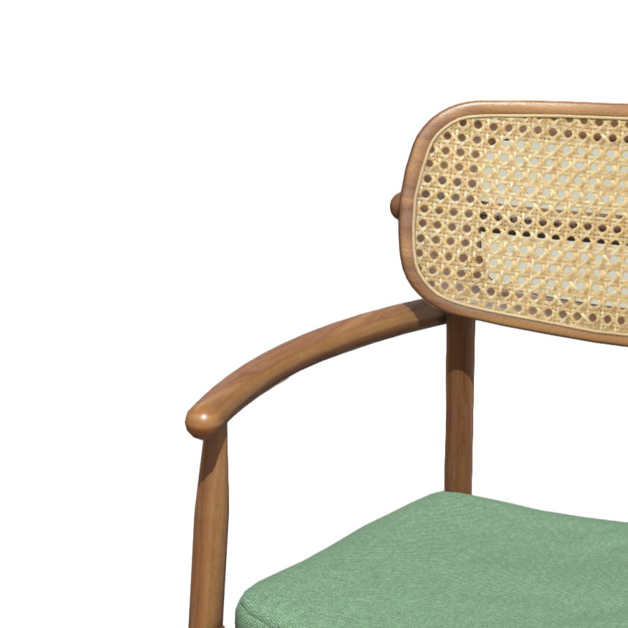 Solid wood bamboo with leisure chair