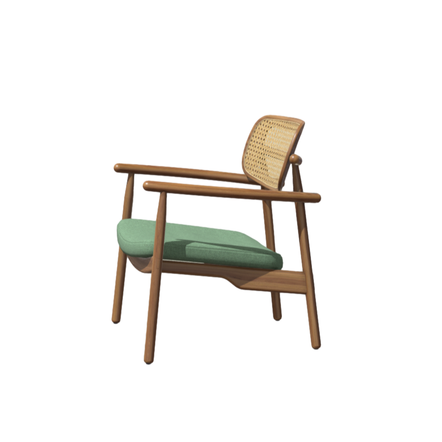 Solid wood bamboo with leisure chair