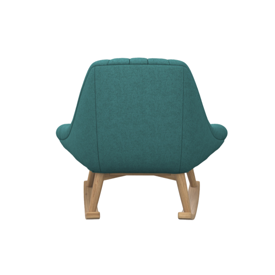 Blue and green sofa backrest rocking chair 3D model