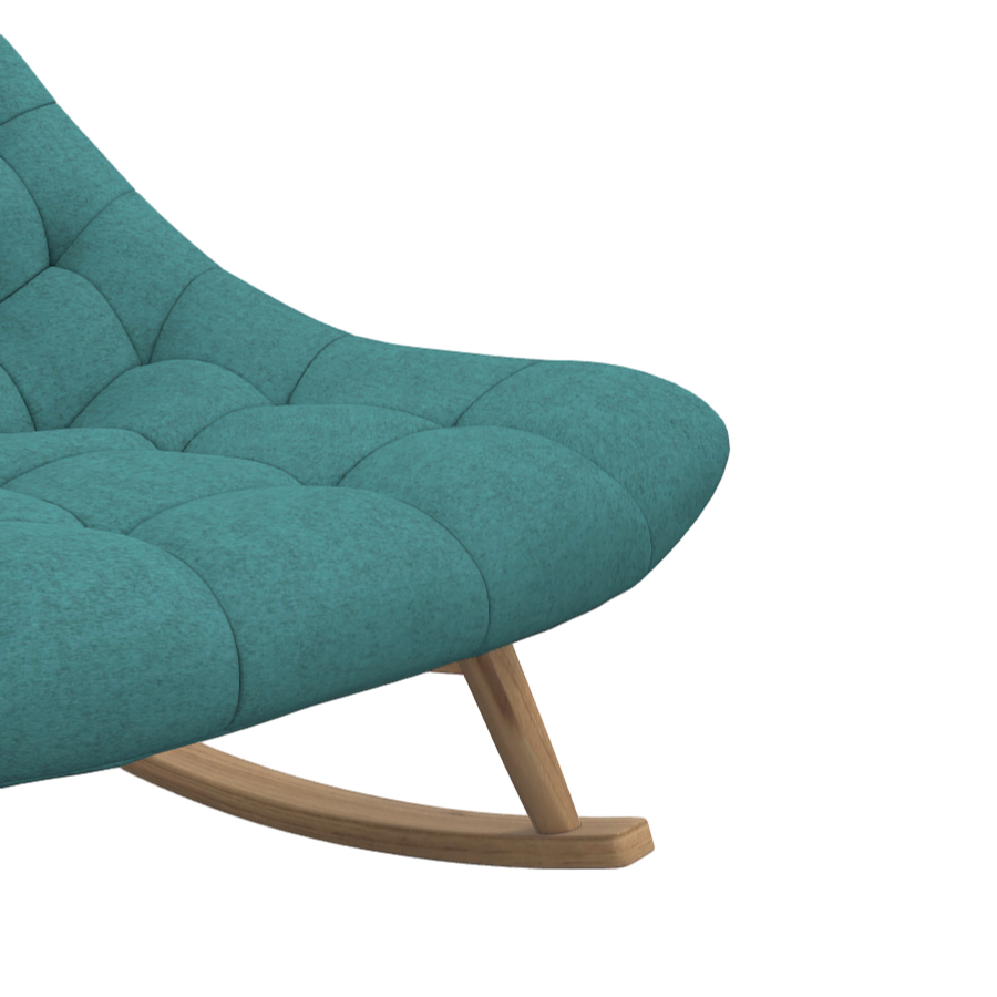 Blue and green sofa backrest rocking chair 3D model