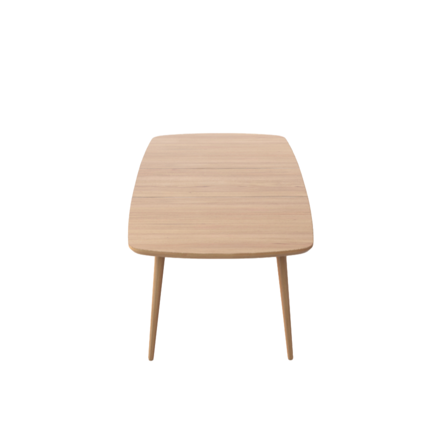Simple modern solid wood dining table 3D model