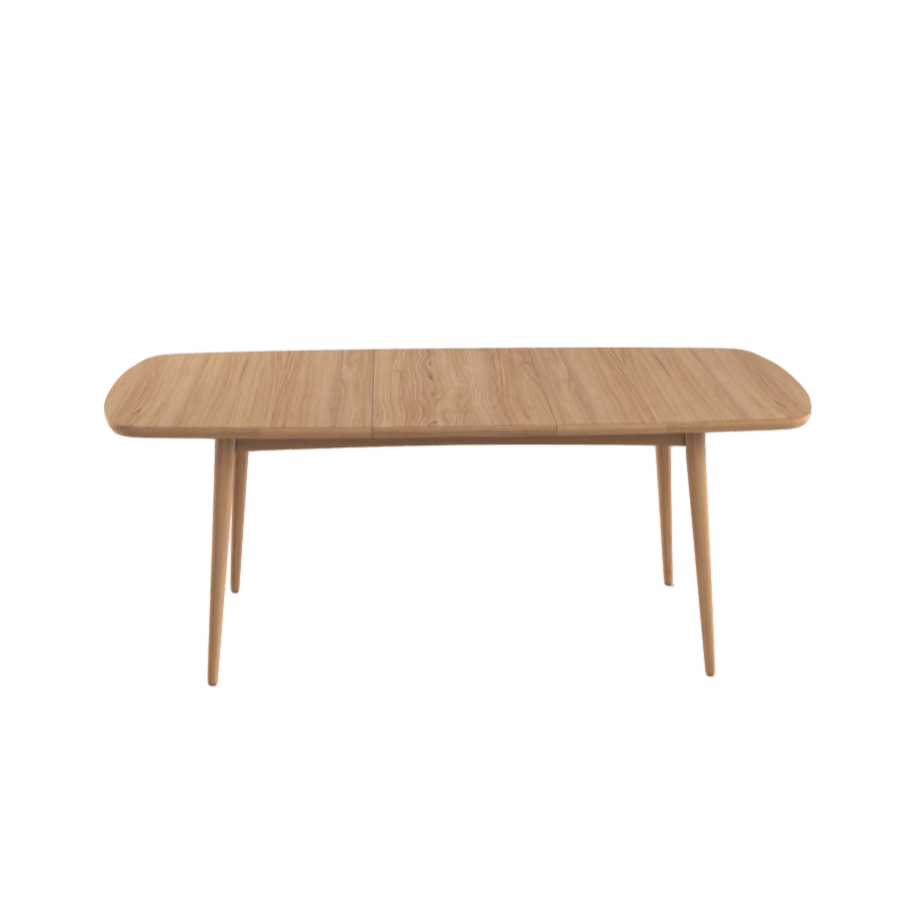 Simple modern solid wood dining table 3D model