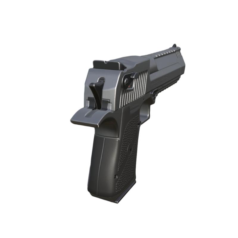Automatic Pistol Modern Weapon 3D Model