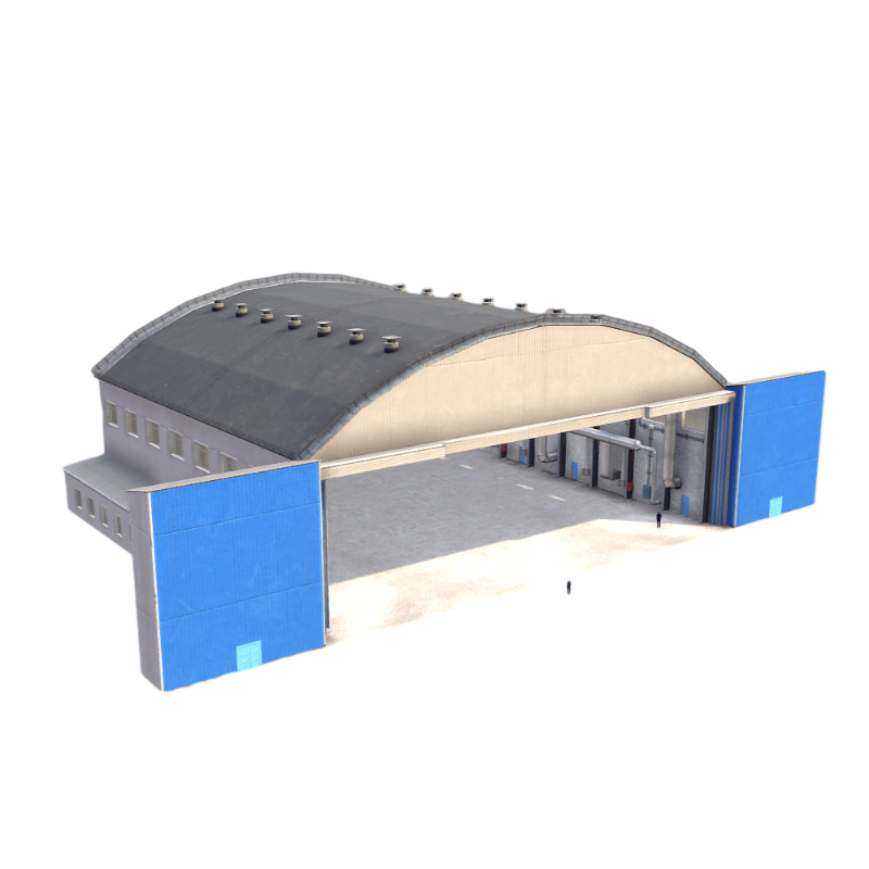现代工厂厂房仓库3D模型