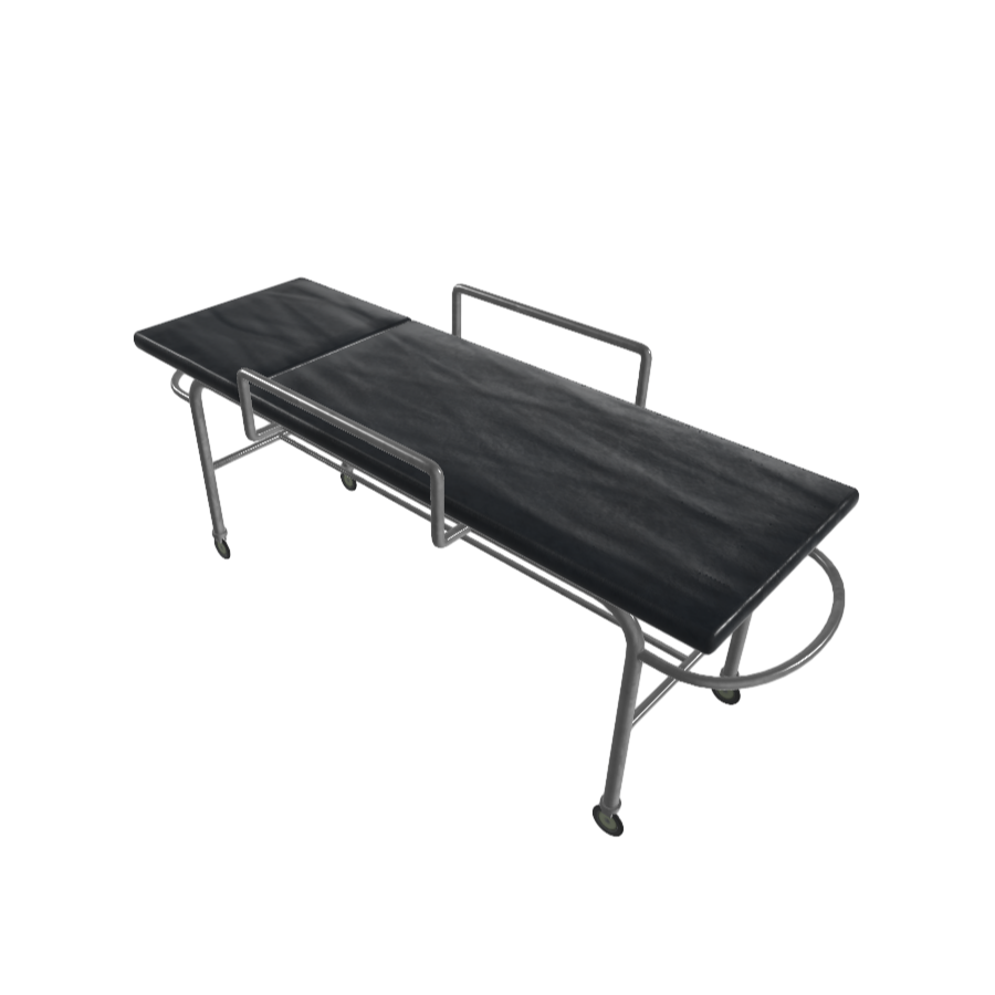 Hospital simple surgical cart bed 3D model