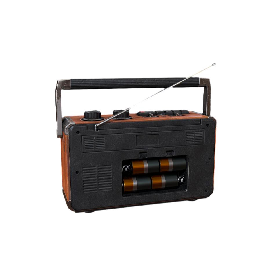 Antique Vintage Battery Radio 3D Model