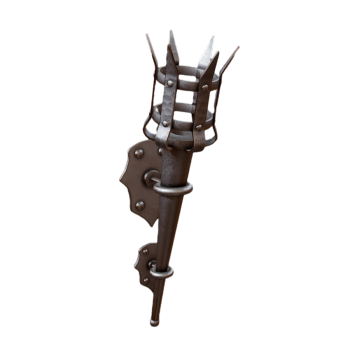 Metal Torches Bracket 3D Model