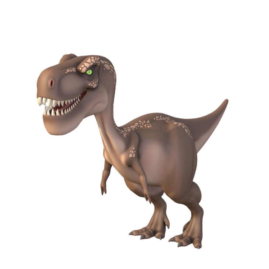 Q version cartoon Tyrannosaurus Rex 3D model