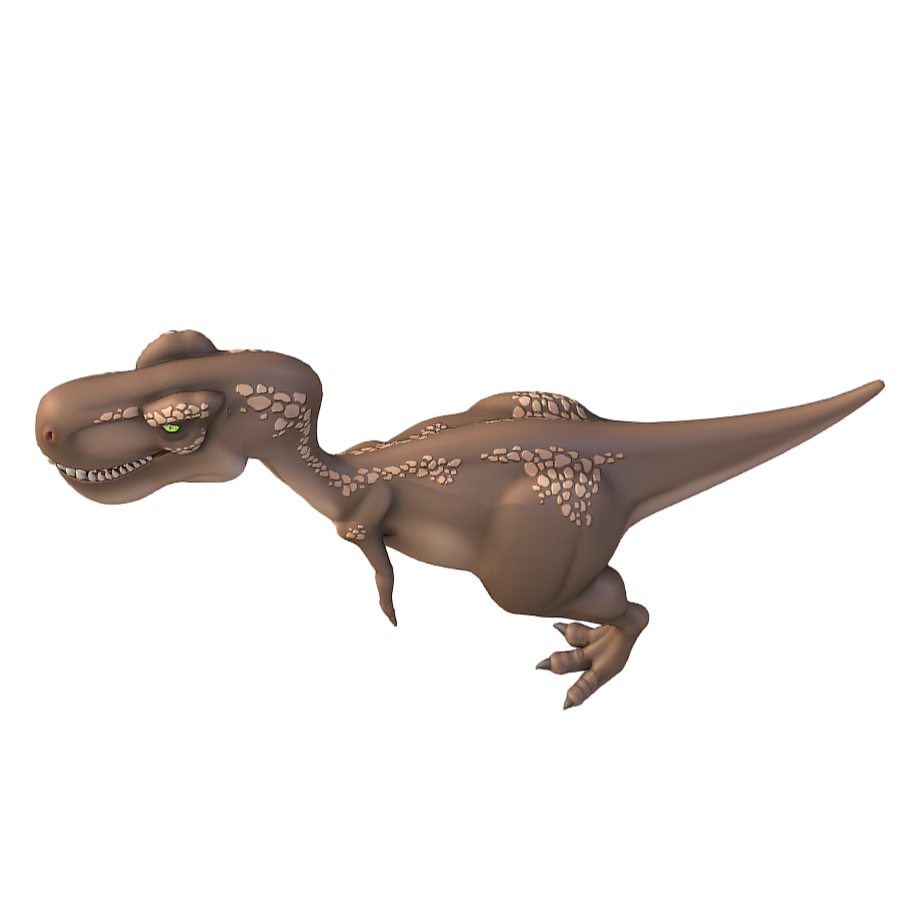 Q version cartoon Tyrannosaurus Rex 3D model