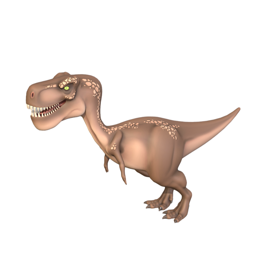 Q version cartoon Tyrannosaurus Rex 3D model