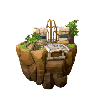 Mini Miniature Stylized Cartoon Small Scene 3D Model