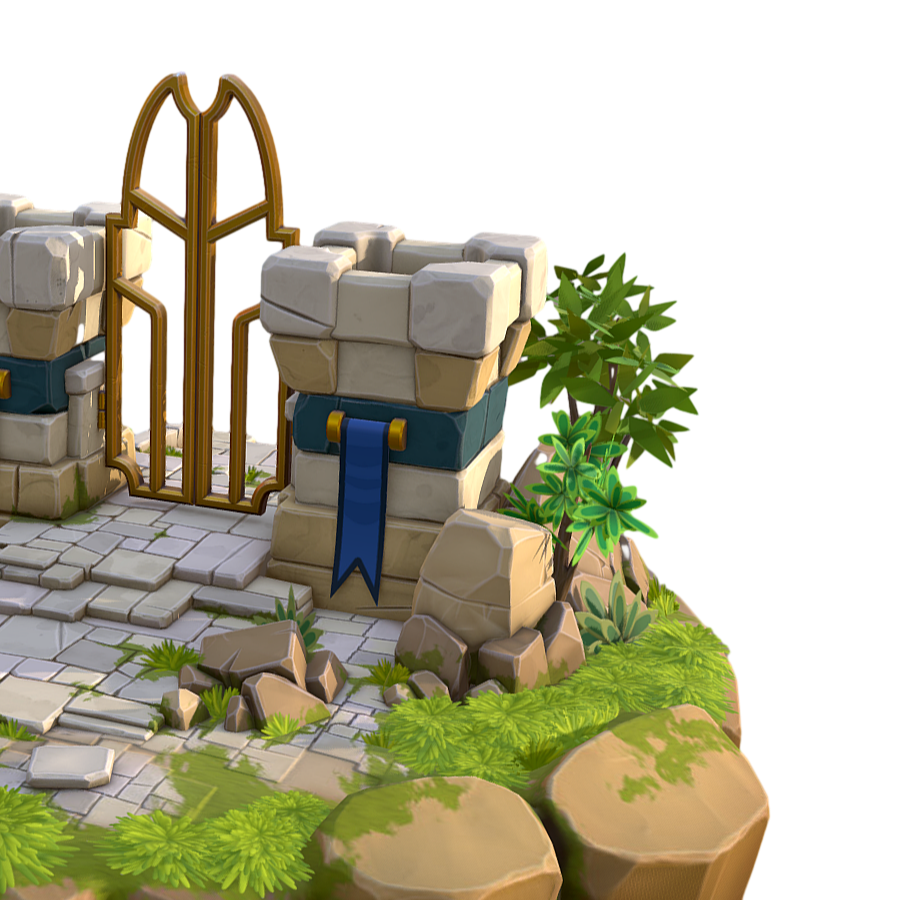 Mini Miniature Stylized Cartoon Small Scene 3D Model