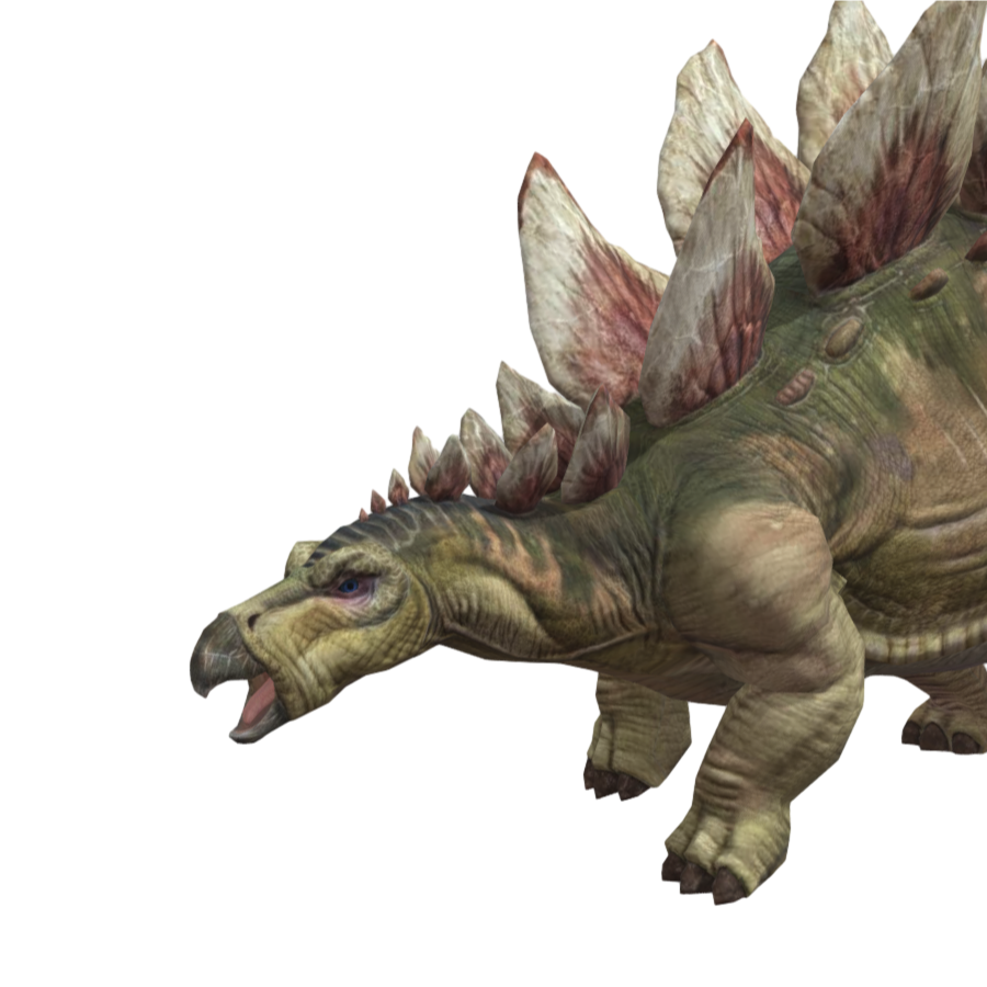 Jurassic Realistic Dinosaur Stegosaurus 3D Model