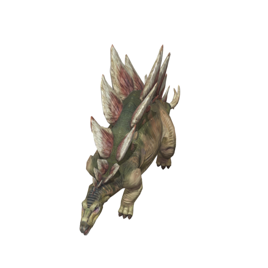 Jurassic Realistic Dinosaur Stegosaurus 3D Model