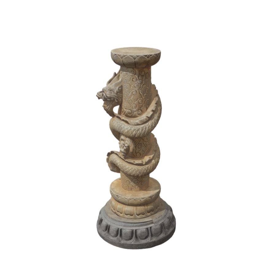 China Panlong Pillar Stone Carving 3D Model