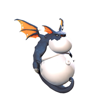 Cartoon small dragon 3D model