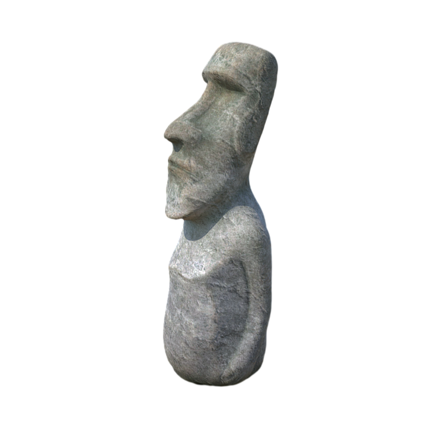 Easter Island Moai Statue Sculpture 3D Model