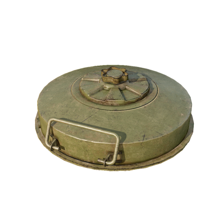Military Weapon Anti Tank Mines 3D Model
