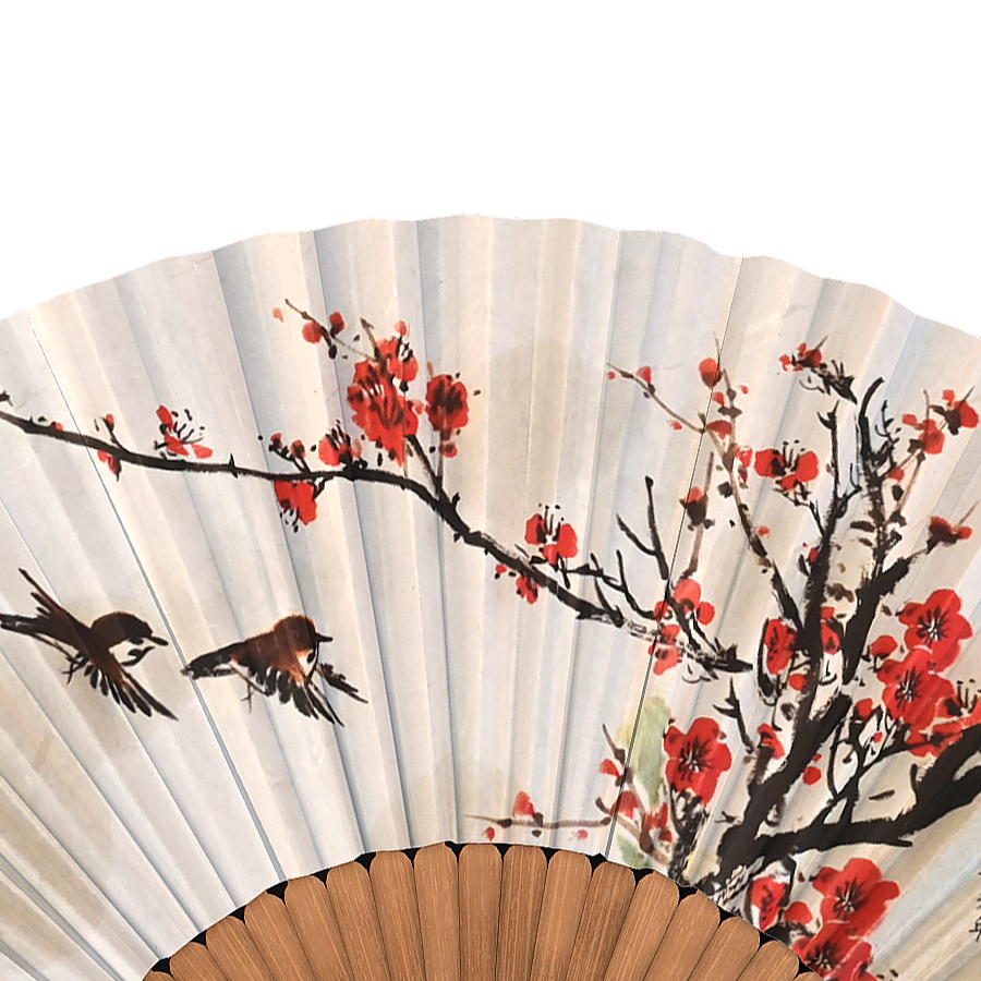 Ancient Paper Fan 3D Model