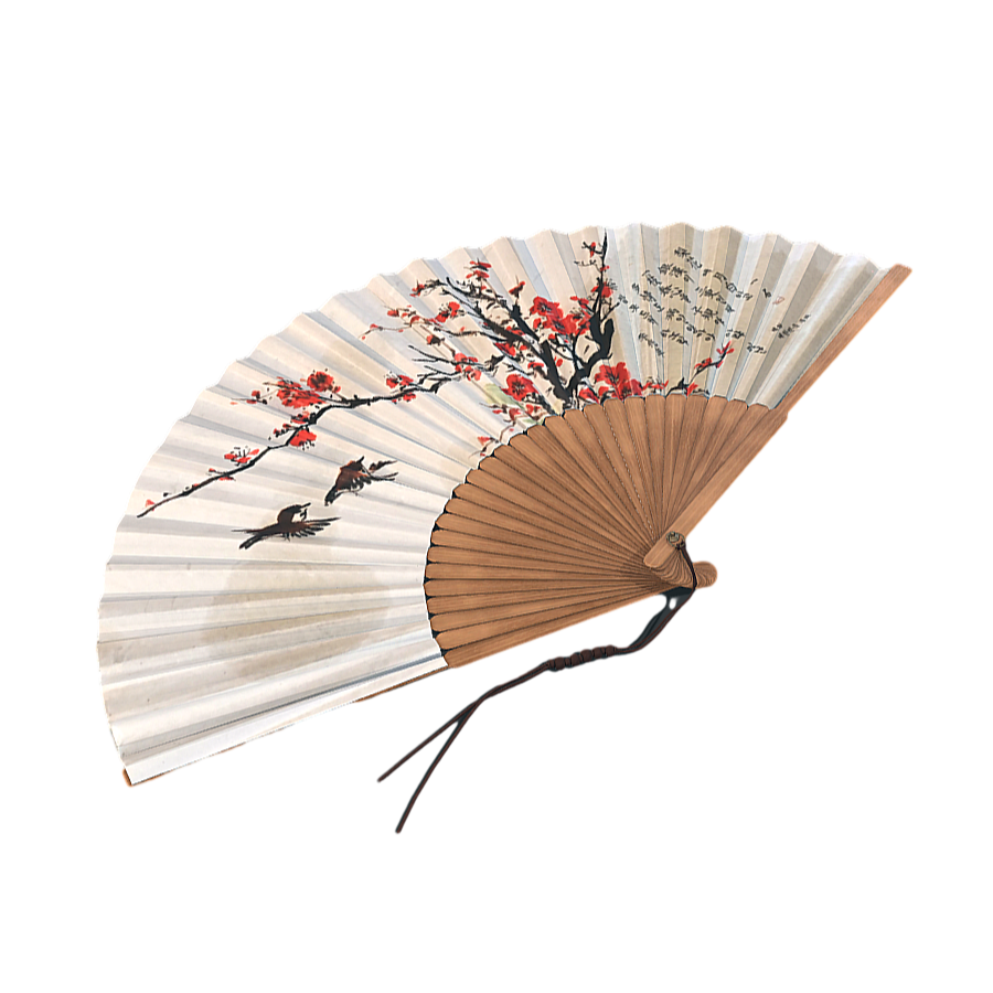 Ancient Paper Fan 3D Model
