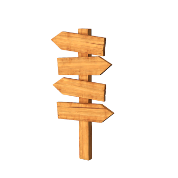 Blank Wood Roadside Sign 3D Model