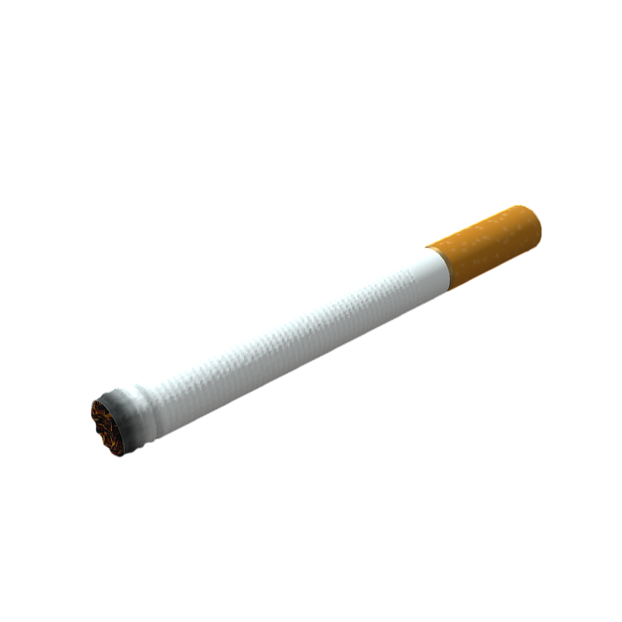 3D model of an unlit cigarette