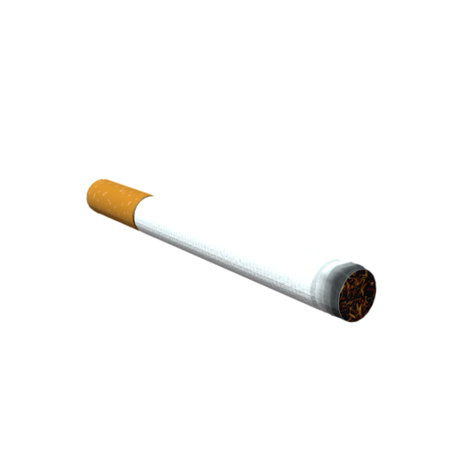 3D model of an unlit cigarette