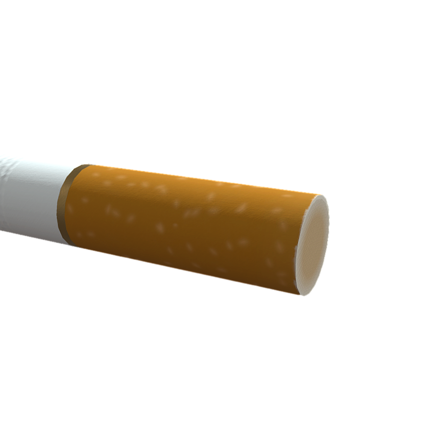 3D model of an unlit cigarette