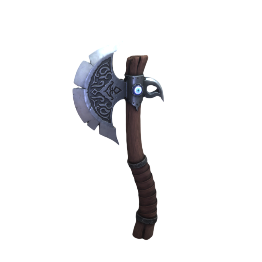 stylized game tomahawk 3d model