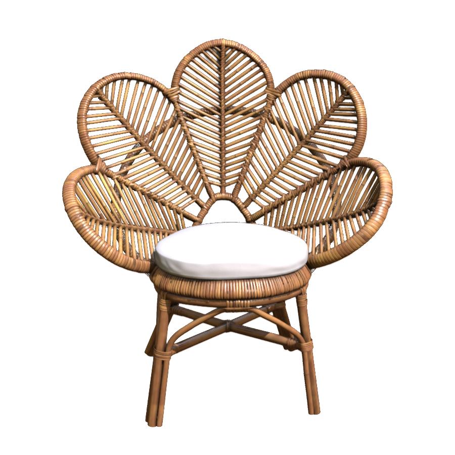 Bamboo weaving craft modeling chair 3D model