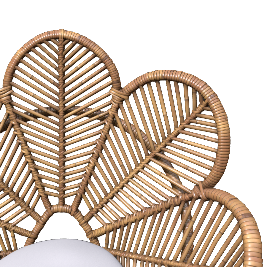 Bamboo weaving craft modeling chair 3D model