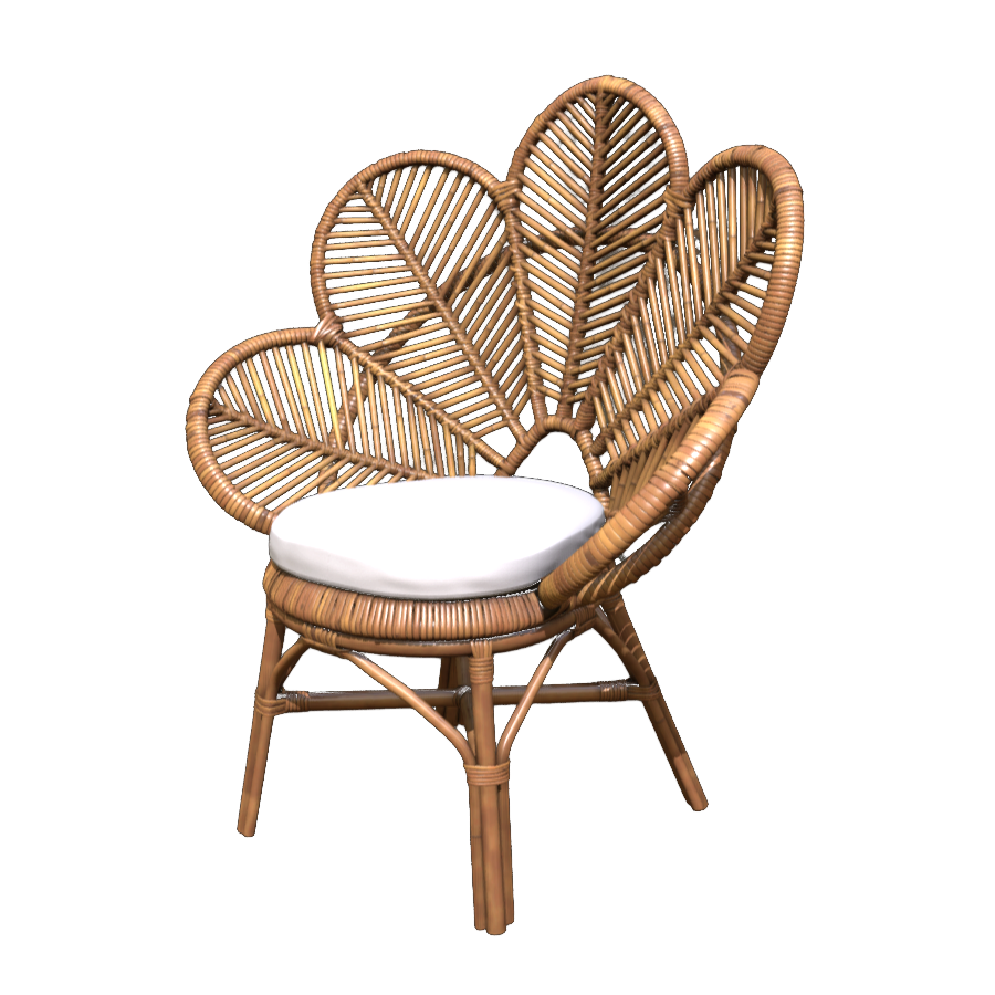 Bamboo weaving craft modeling chair 3D model