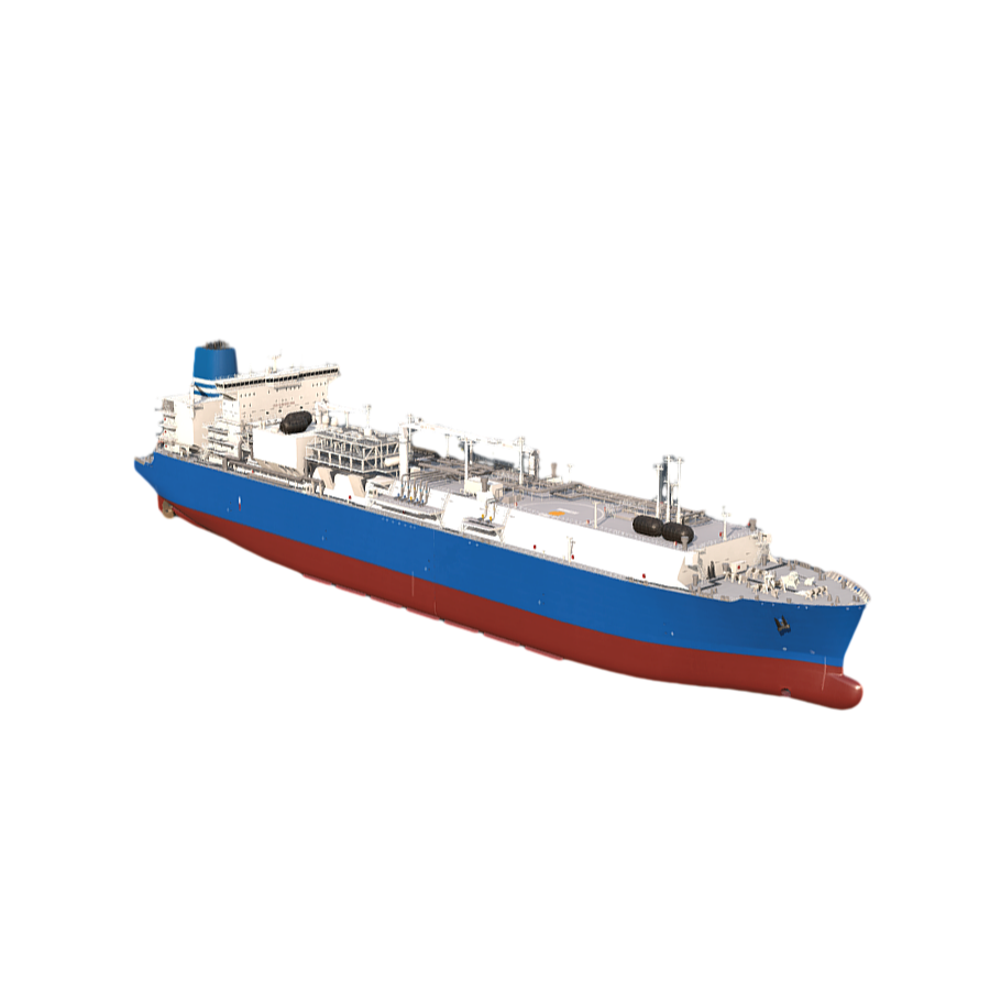 3D model of a huge ship cruise ship at sea