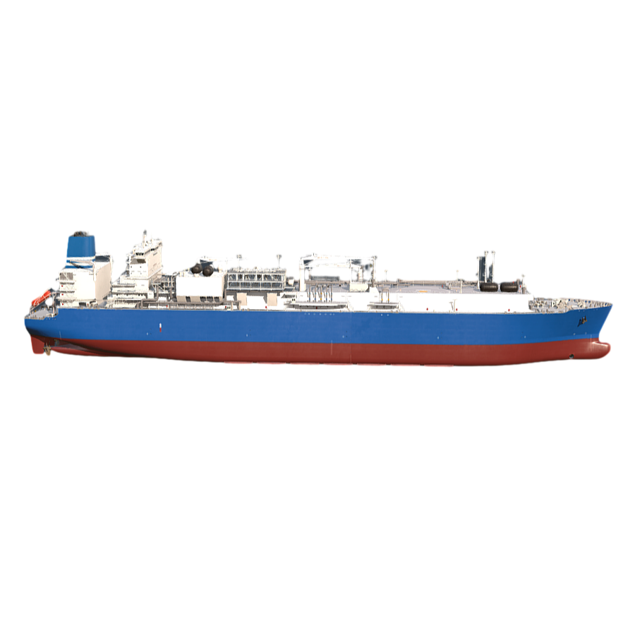 3D model of a huge ship cruise ship at sea