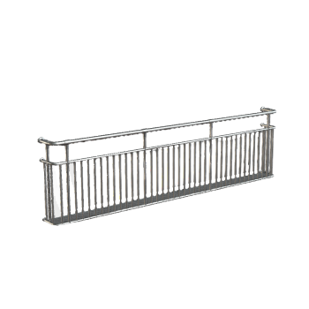 Metal Fence Railing Fence 3D Model