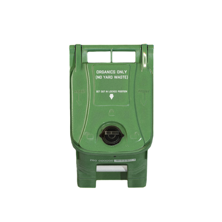 Public Green Trash 3D Model