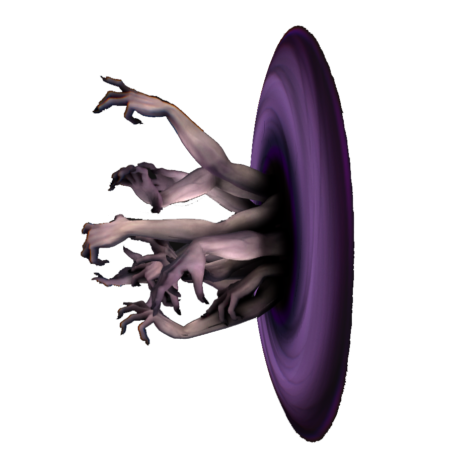 Hand Painted Horror Hands of Hell 3D Model