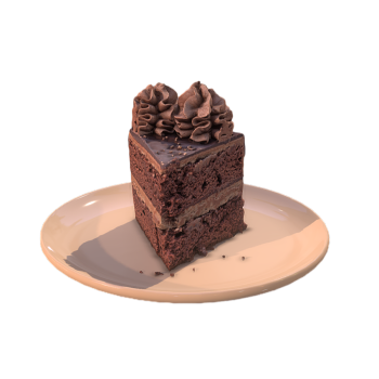 Chocolate Cake Dessert 3D Model