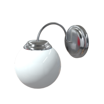 Modern outdoor round simple wall lamp 3D model