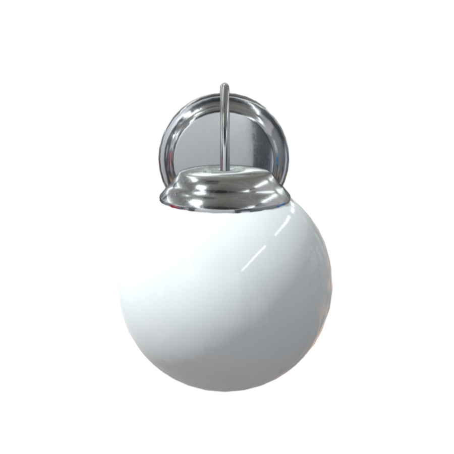 Modern outdoor round simple wall lamp 3D model