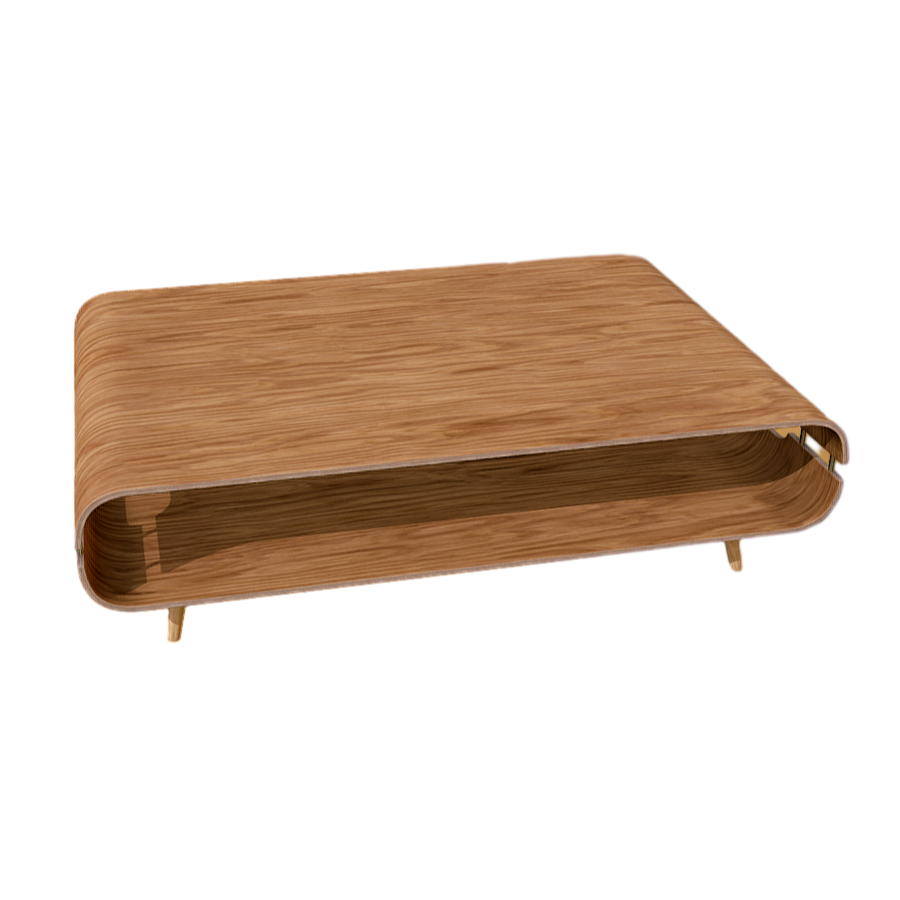 Creative bamboo craft coffee table 3D model