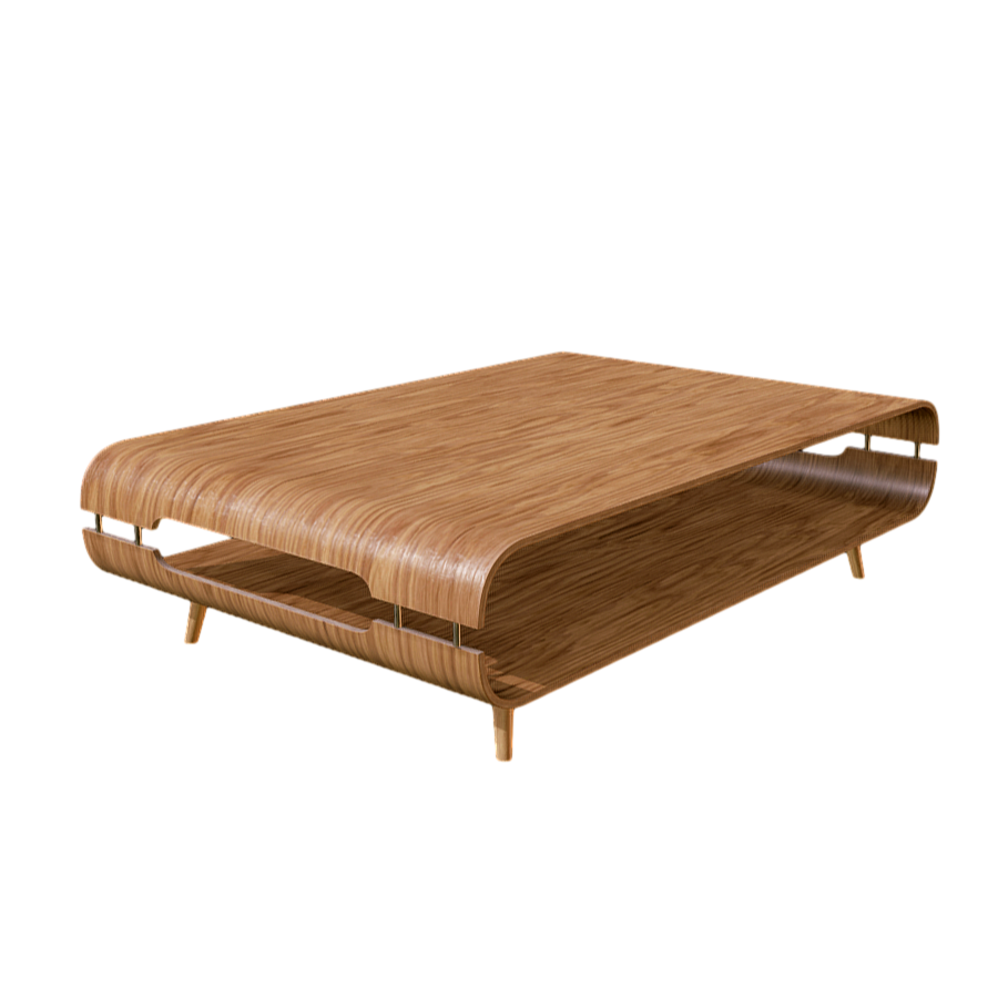 Creative bamboo craft coffee table 3D model